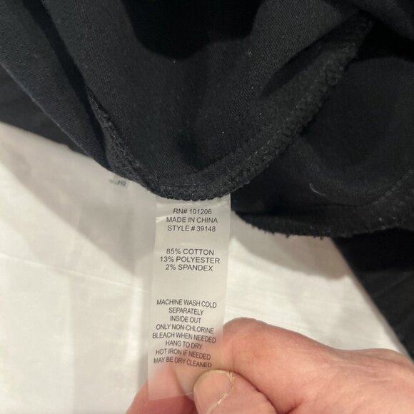 Soft Surroundings Pull On Knit Pants Black Comfortable Casual Everyday Essential - Picture 8 of 8